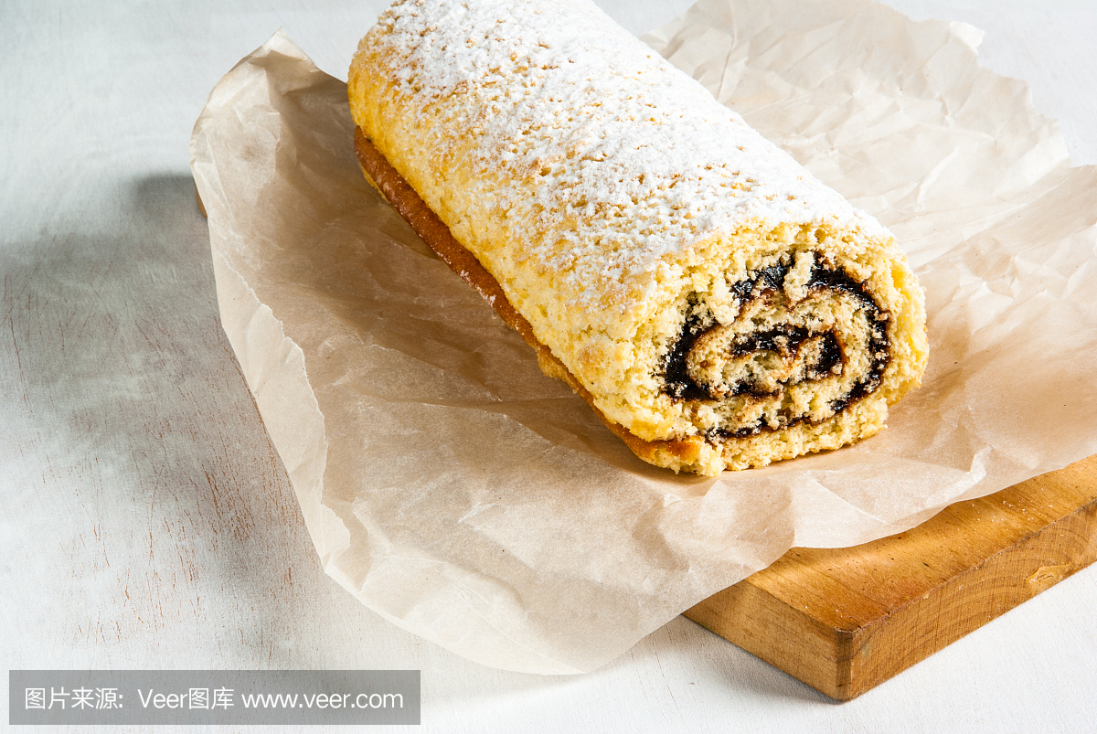 巧克力奶油饼干卷