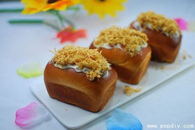 烘焙DIY手工创意制作绵软的甜味小面包